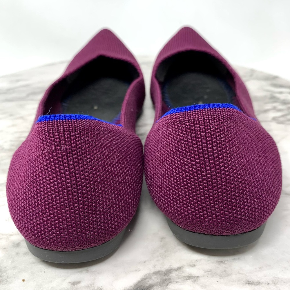 *No Insoles Rothys The Point Stretch Knit Orchid Ballet Flats 7.5 Retired Sporty - Picture 5 of 15